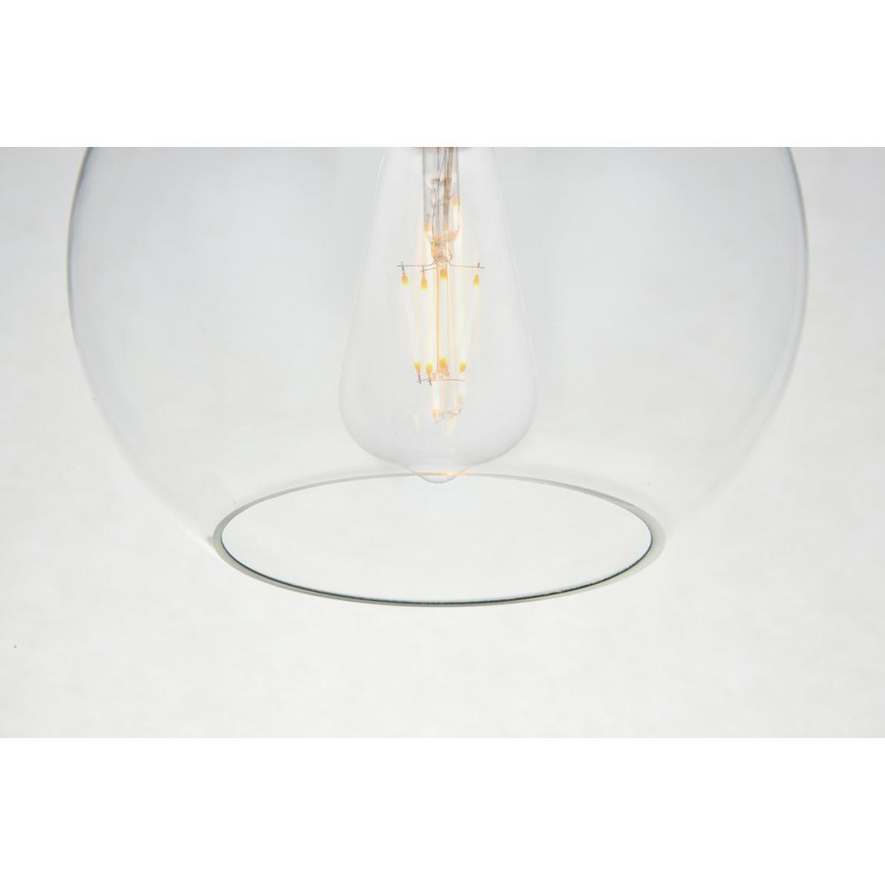 Baxter 1 Light Chrome Flush Mount With Clear Glass