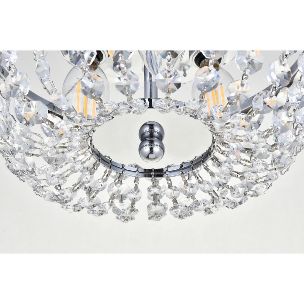 Cora 10 inch flush mount in chrome