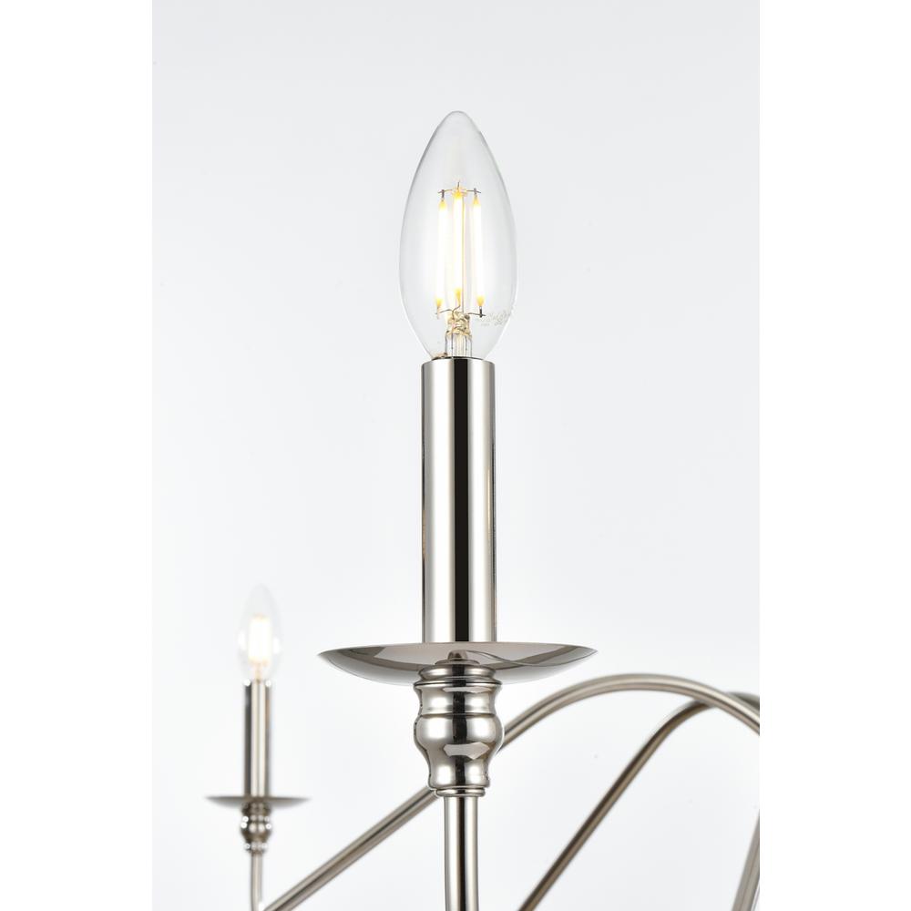 Rohan 60 inch chandelier in Polished Nickel