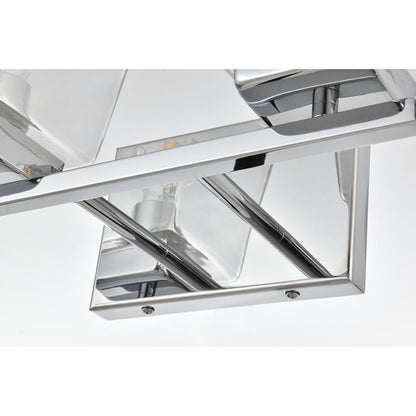 Merrick 2 light Chrome and Clear Bath Sconce