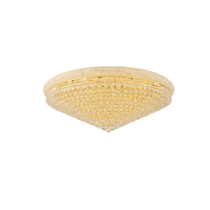 Primo 33 light Gold Flush Mount Clear Royal Cut Crystal