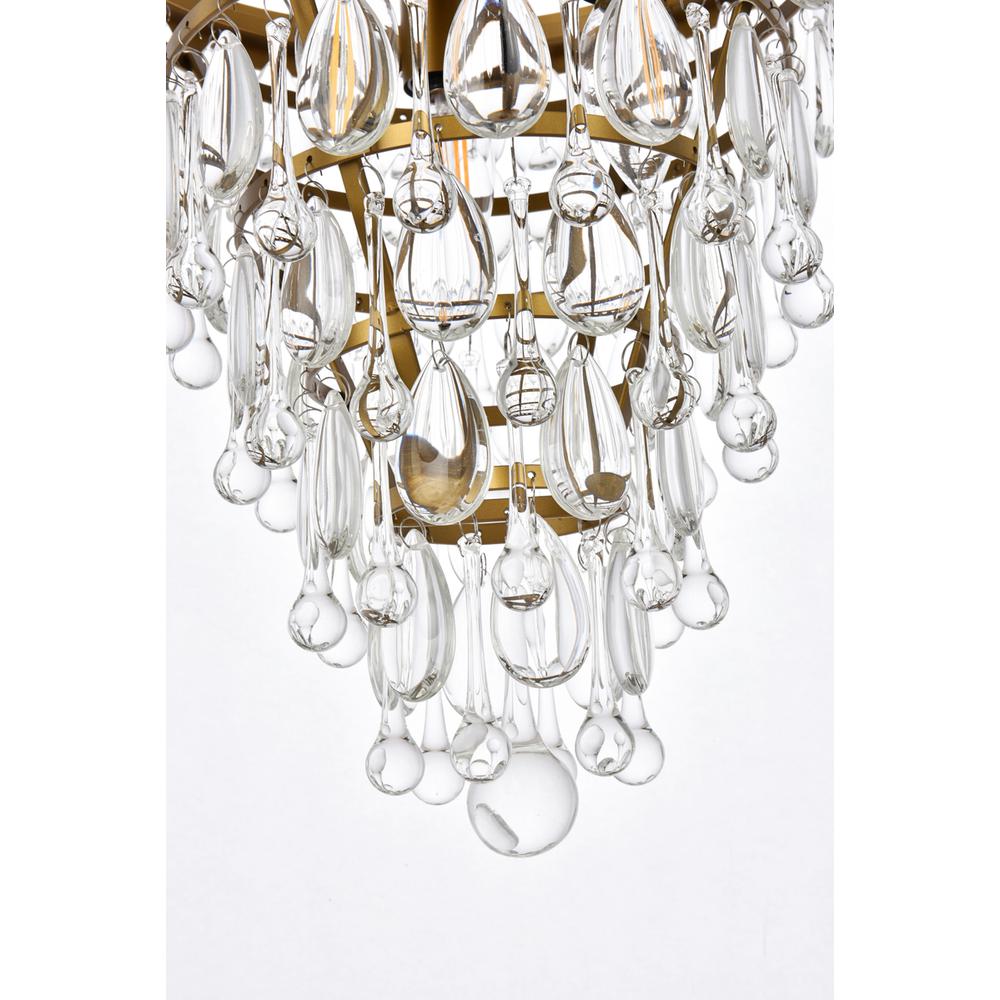 Nordic 3 lights brass pendant