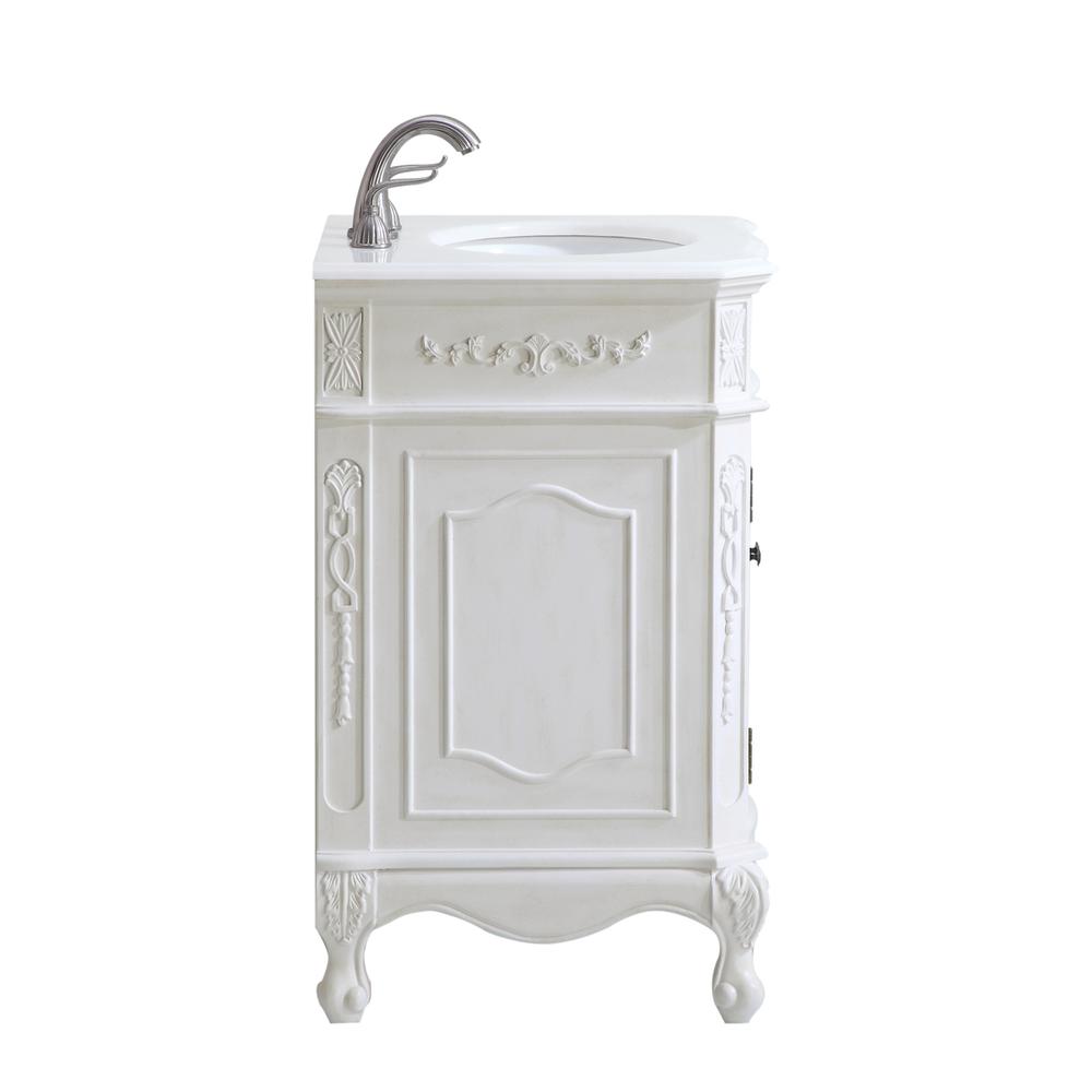 24 inch Single Bathroom vanity in Antique White