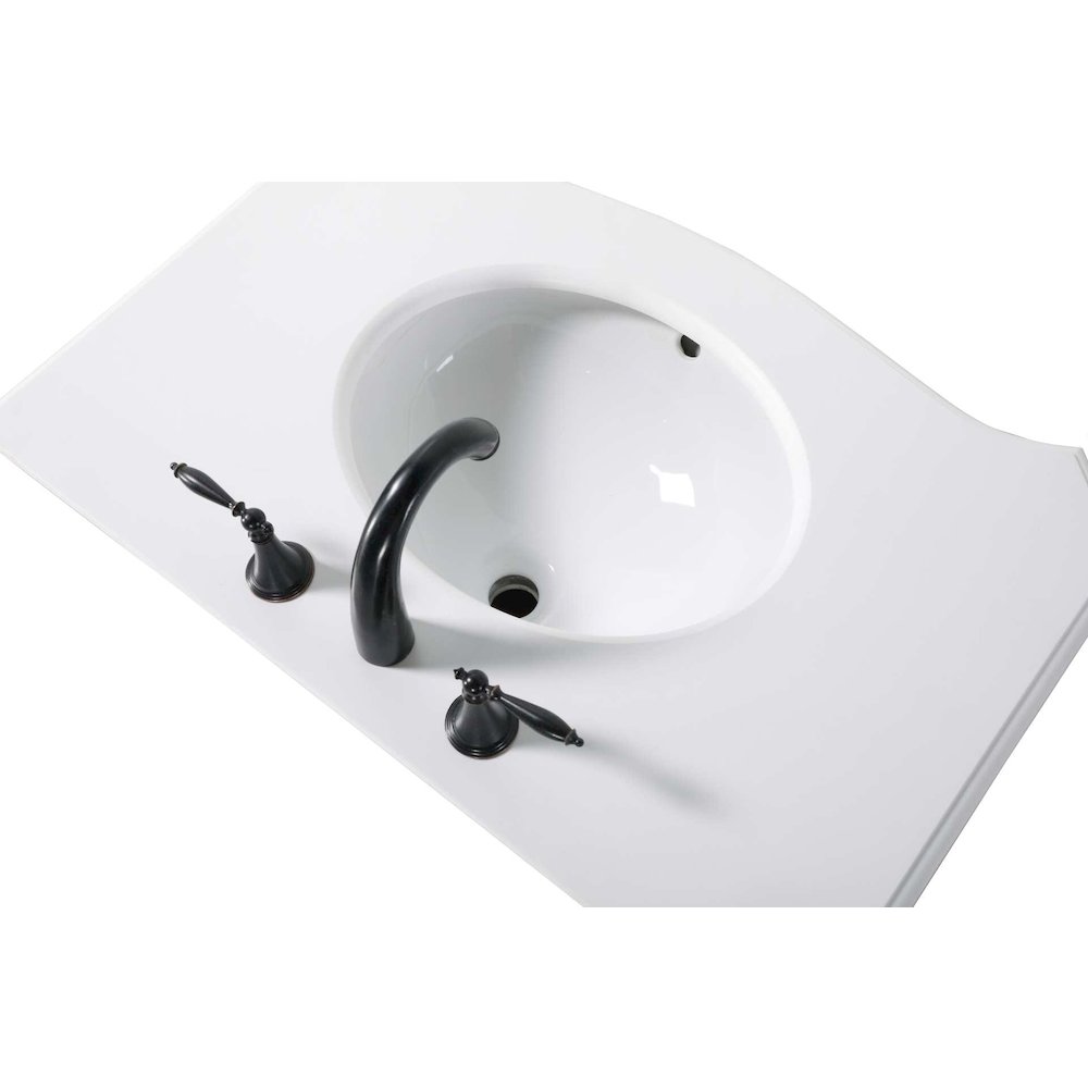 36 inch Single Bathroom Vanity in Antique Beige