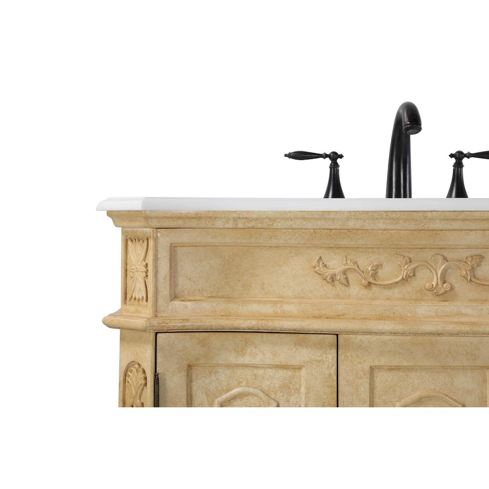 36 inch Single Bathroom Vanity in Antique Beige