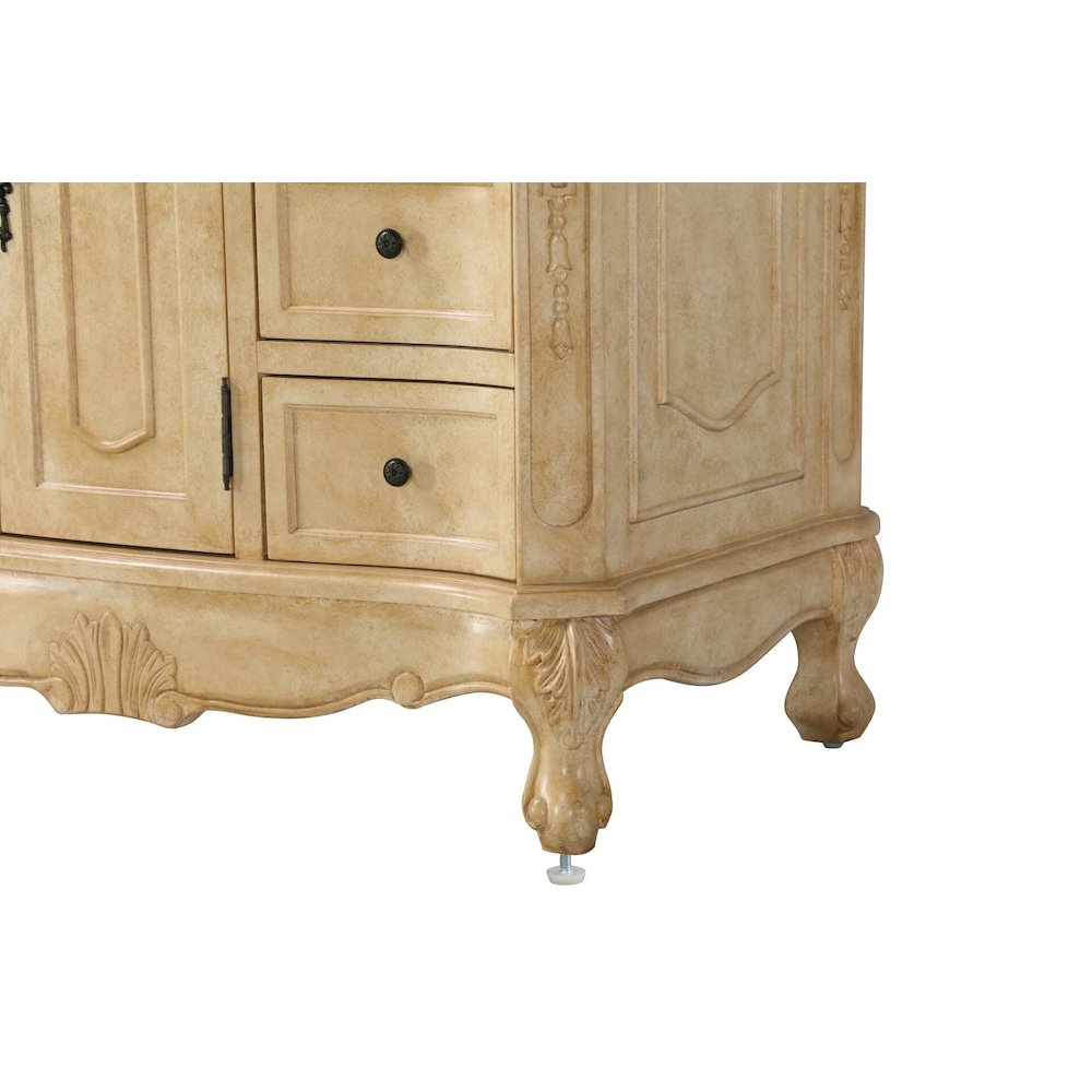 36 inch Single Bathroom Vanity in Antique Beige