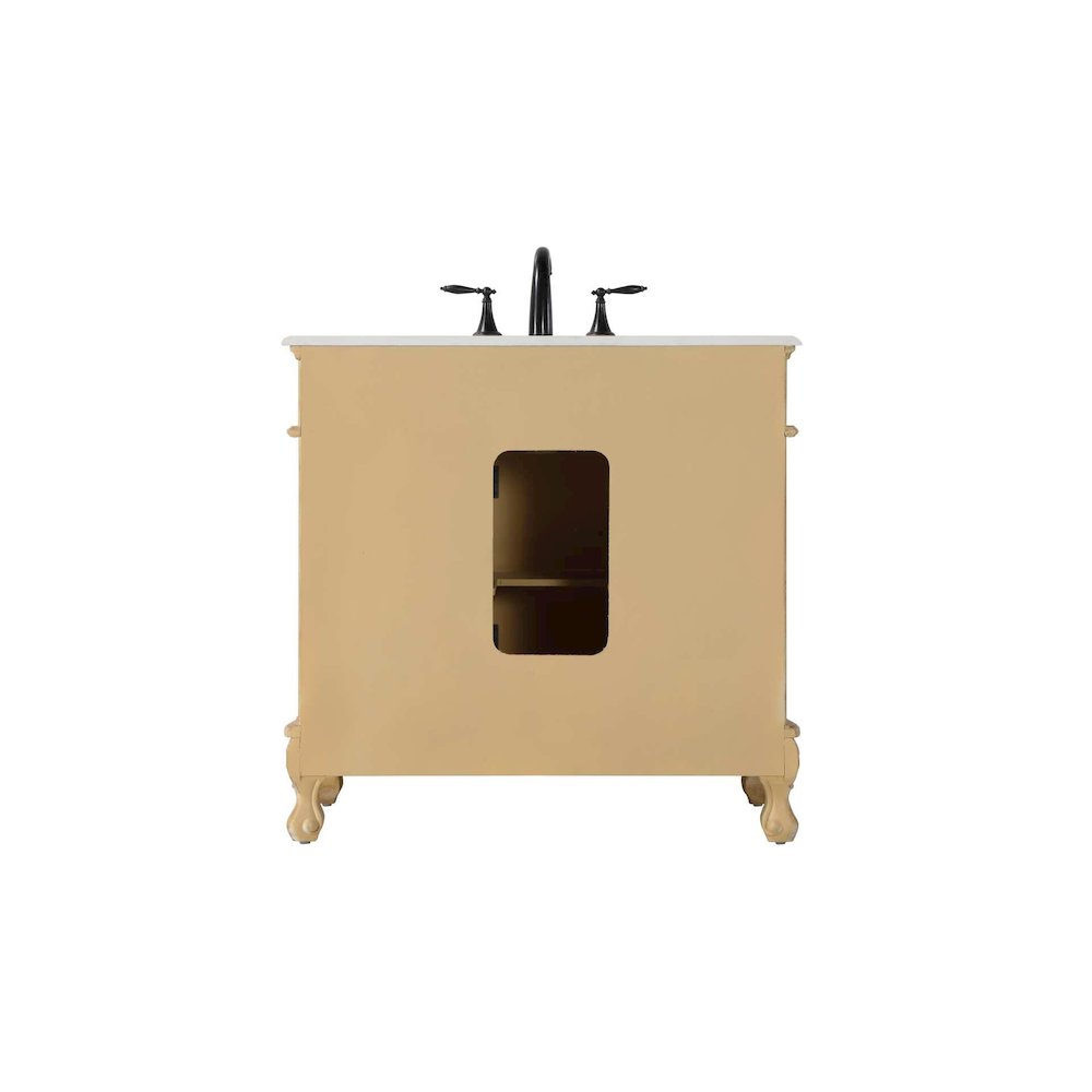36 inch Single Bathroom Vanity in Antique Beige