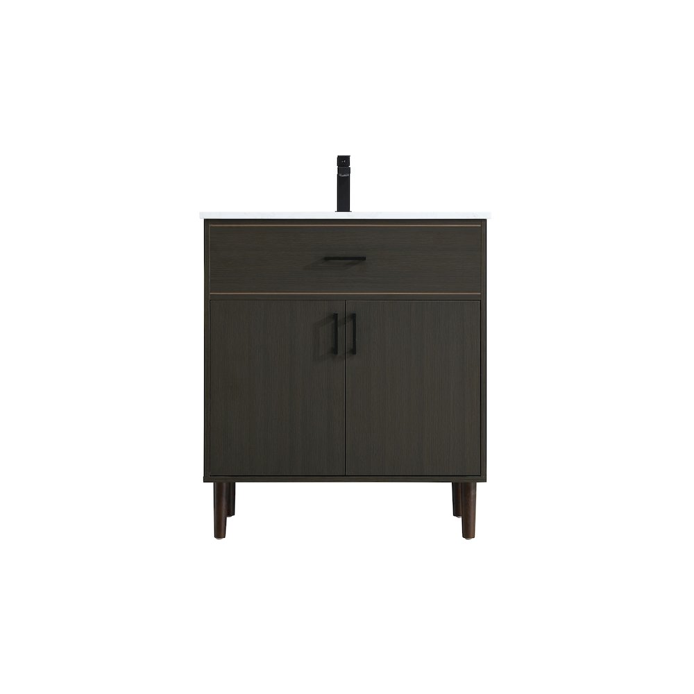 Chandler 30 Inch Single Bathroom Vanity In Mocha Brown