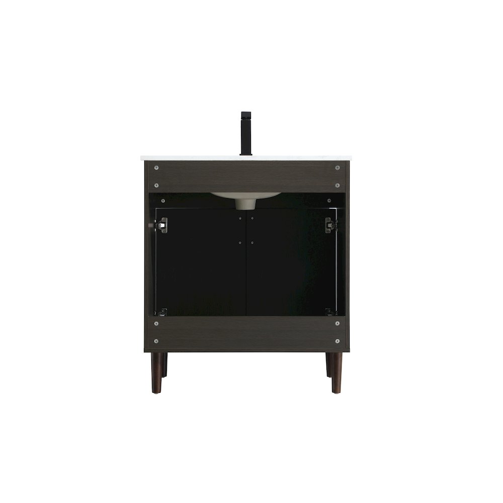 Chandler 30 Inch Single Bathroom Vanity In Mocha Brown