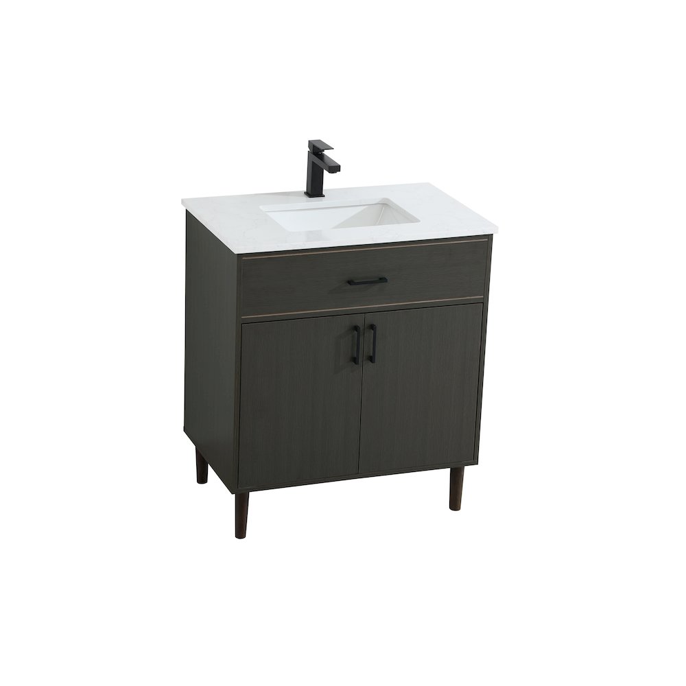 Chandler 30 Inch Single Bathroom Vanity In Mocha Brown