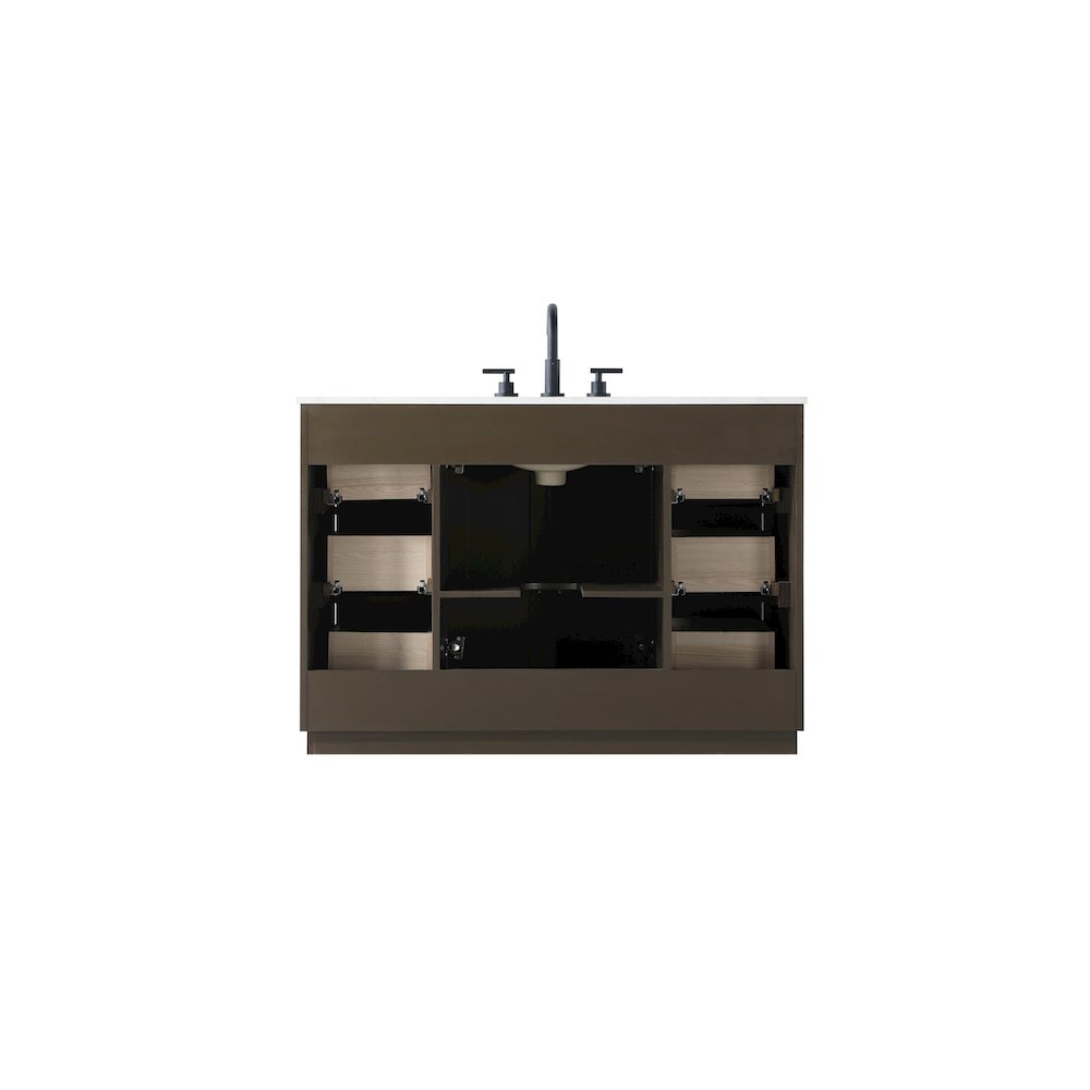 48 inch Single Bathroom Vanity in Chocolate Oak