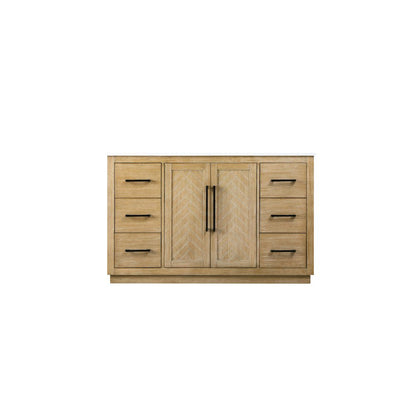 54 inch Single Bathroom Vanity in Linen Oak