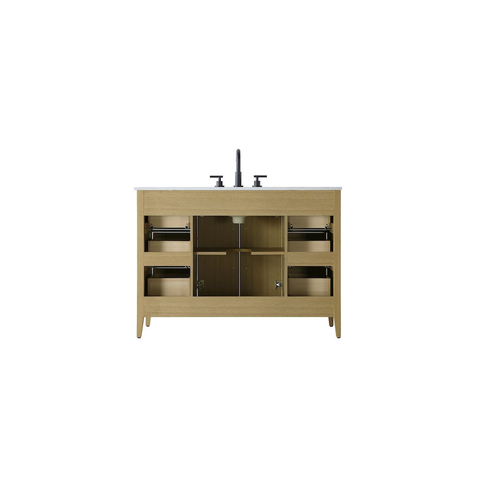 48 Inch Single Bathroom Vanity In  Honey Brown