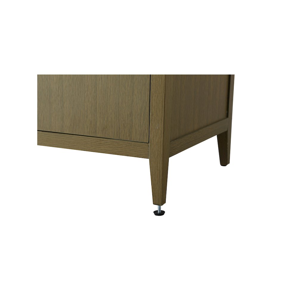 54 Inch Double Bathroom Vanity In Chestnut Brown