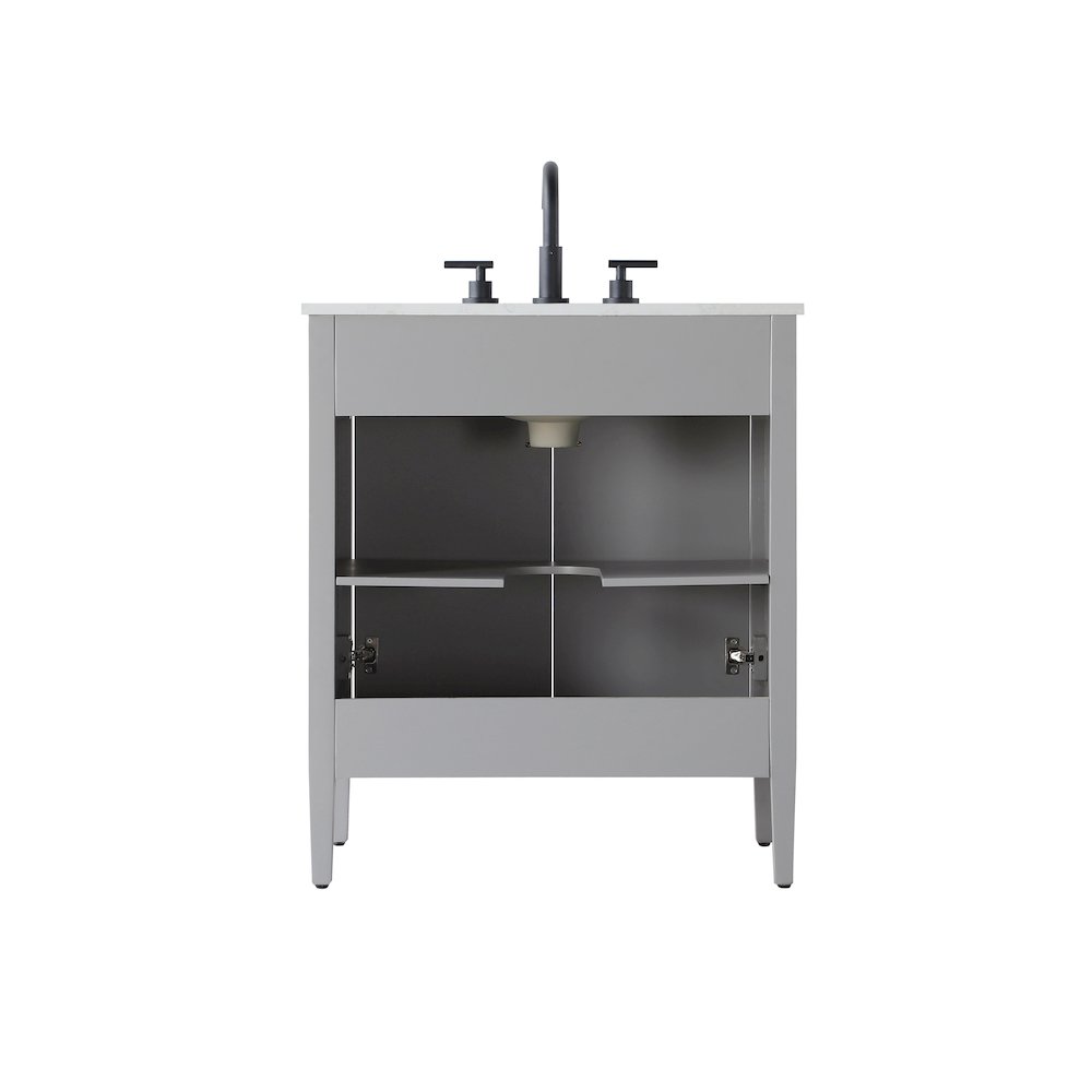 30 inch Single Bathroom Vanity in Grey