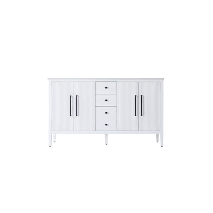60 inch Double Bathroom Vanity in White