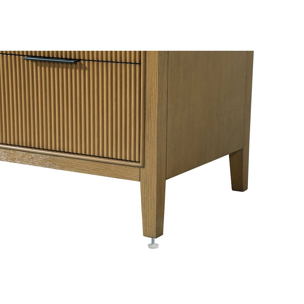 24 inch Single Bathroom Vanity in Honey Teak