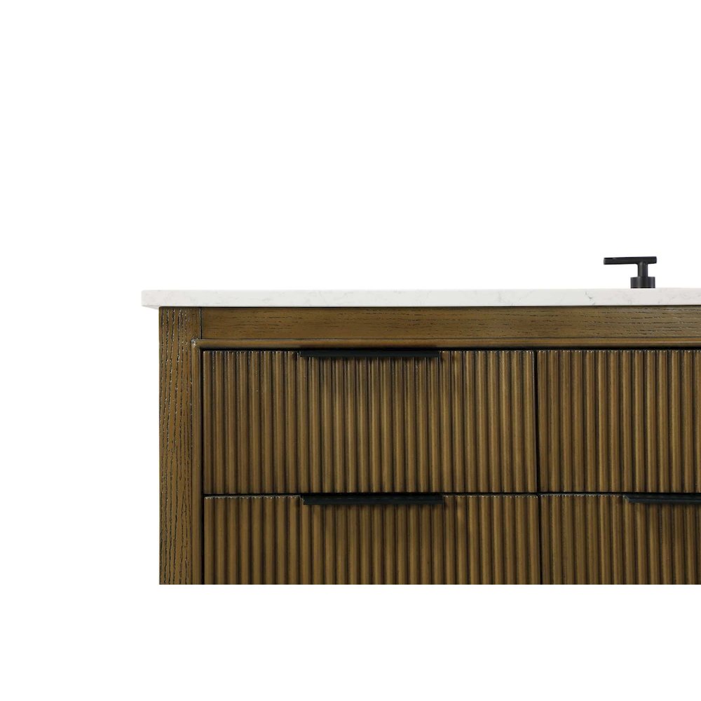 60 inch Single Bathroom Vanity in Hazel Oak