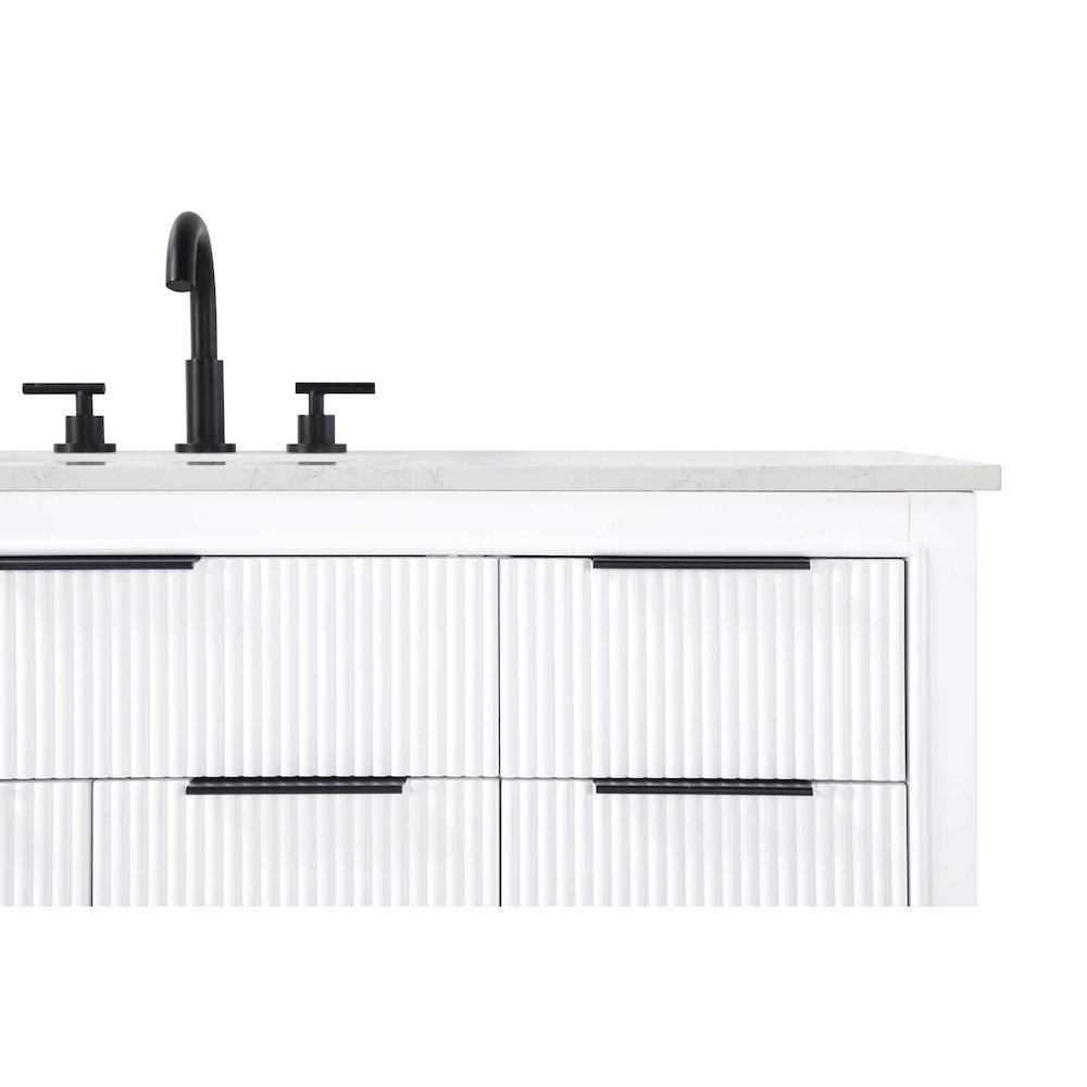 84 inch Double Bathroom Vanity in White