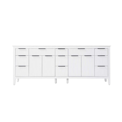 84 inch Double Bathroom Vanity in White