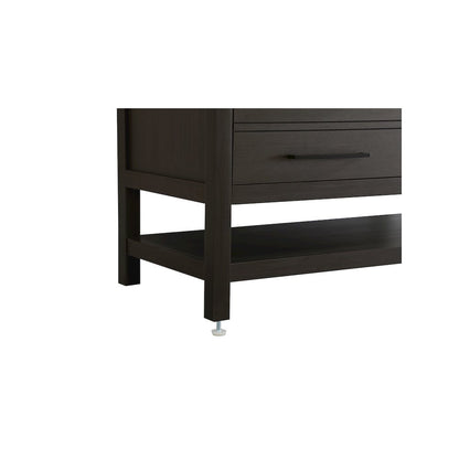 48 inch Single Bathroom Vanity in Mocha Brown with backsplash
