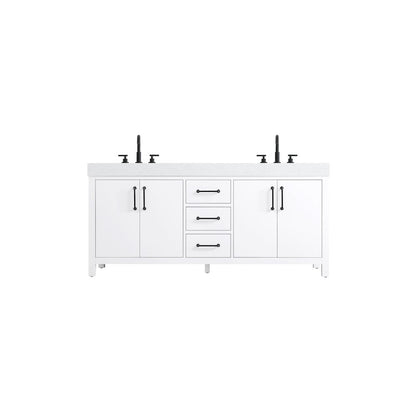 72 inch Double Bathroom Vanity In White