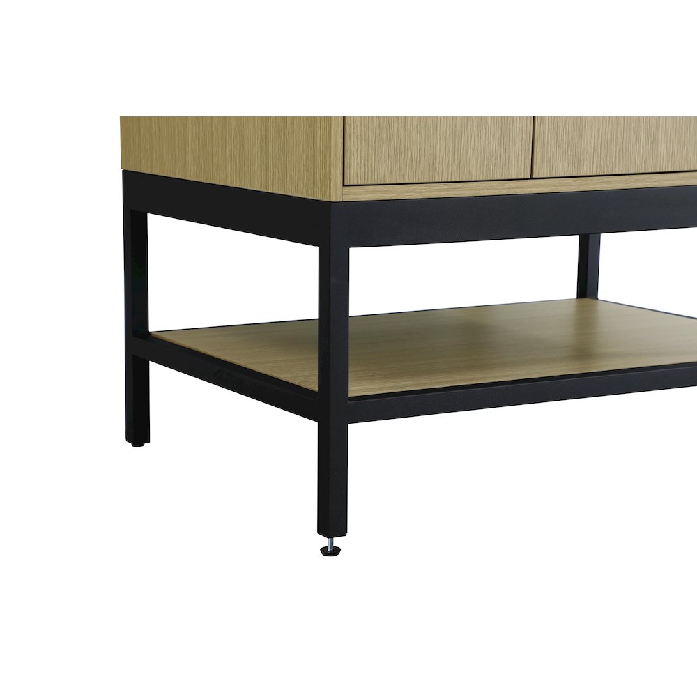 32 Inch Single Bathroom Vanity In Honey Brown