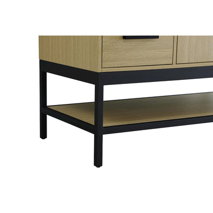 48 Inch Single Bathroom Vanity In Honey Brown