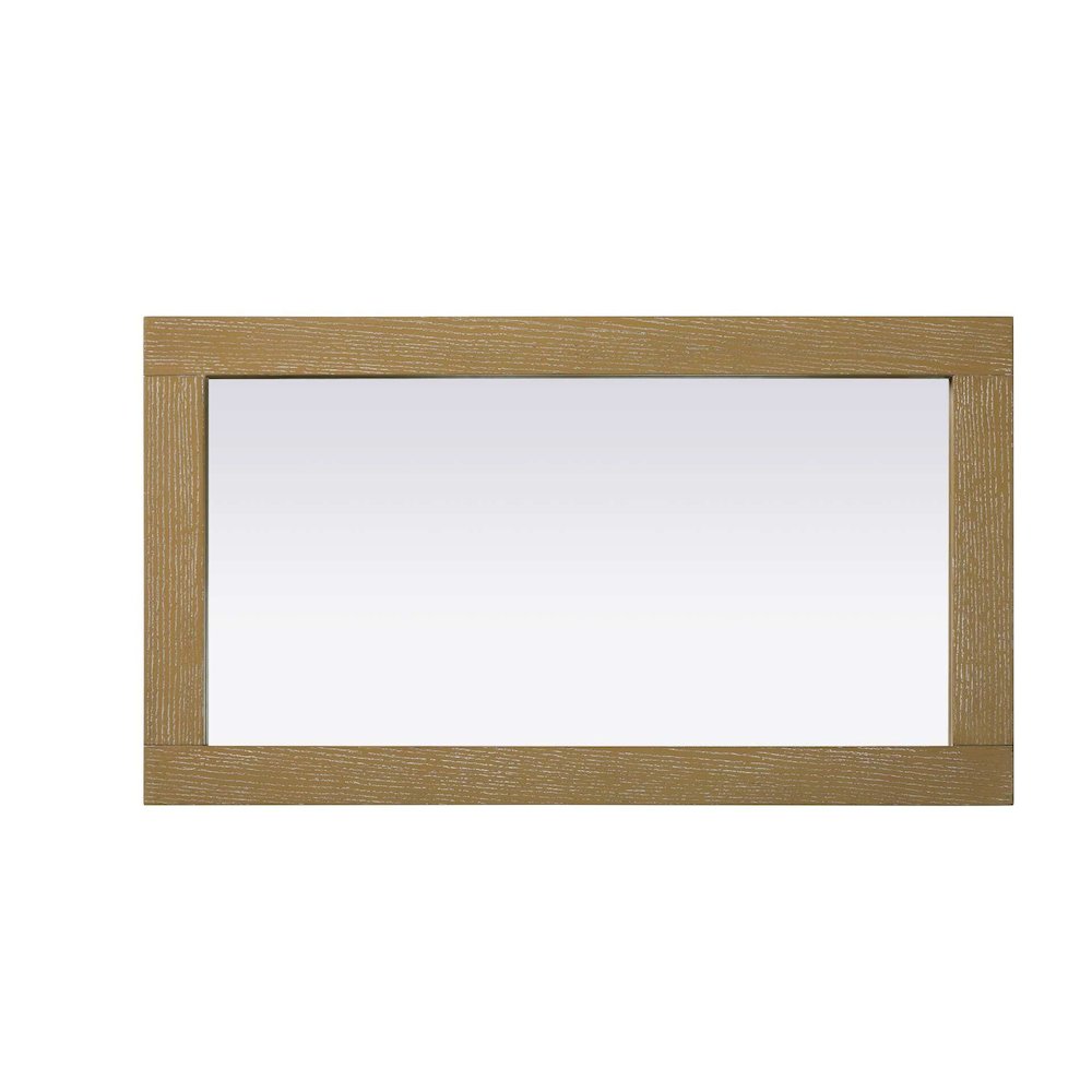 Noah Wooden Rectangle Mirror 18 x 32 in Linen Oak