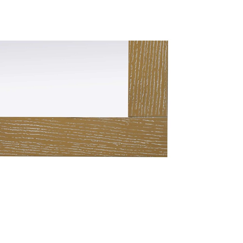Noah Wooden Rectangle Mirror 18 x 32 in Linen Oak