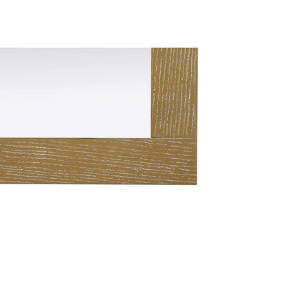 Noah Wooden Rectangle Mirror 18 x 32 in Linen Oak
