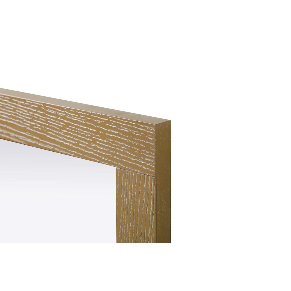 Noah Wooden Rectangle Mirror 18 x 32 in Linen Oak