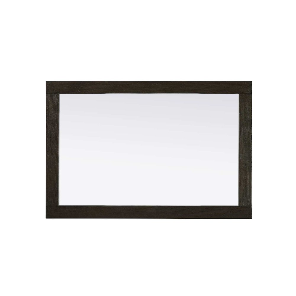Noah Wooden Rectangle Mirror 24 x 36 in Chocolate Oak