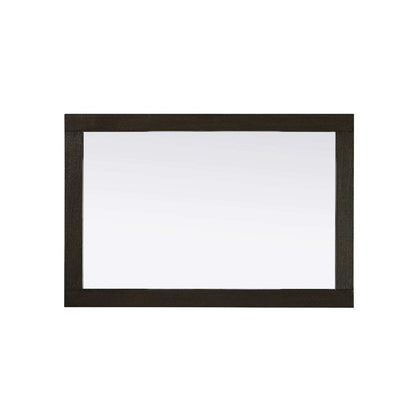 Noah Wooden Rectangle Mirror 24 x 36 in Chocolate Oak