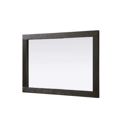 Noah Wooden Rectangle Mirror 24 x 36 in Chocolate Oak