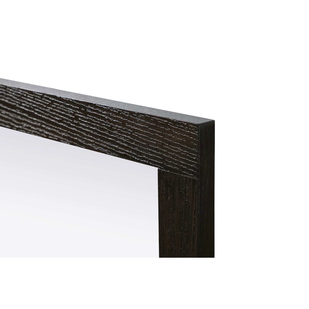 Noah Wooden Rectangle Mirror 24 x 36 in Chocolate Oak