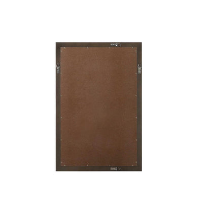 Noah Wooden Rectangle Mirror 24 x 36 in Chocolate Oak