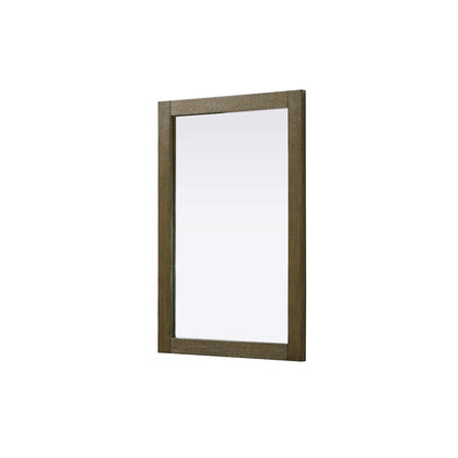 Noah Wooden Rectangle Mirror 24 x 36 in Hazel Oak