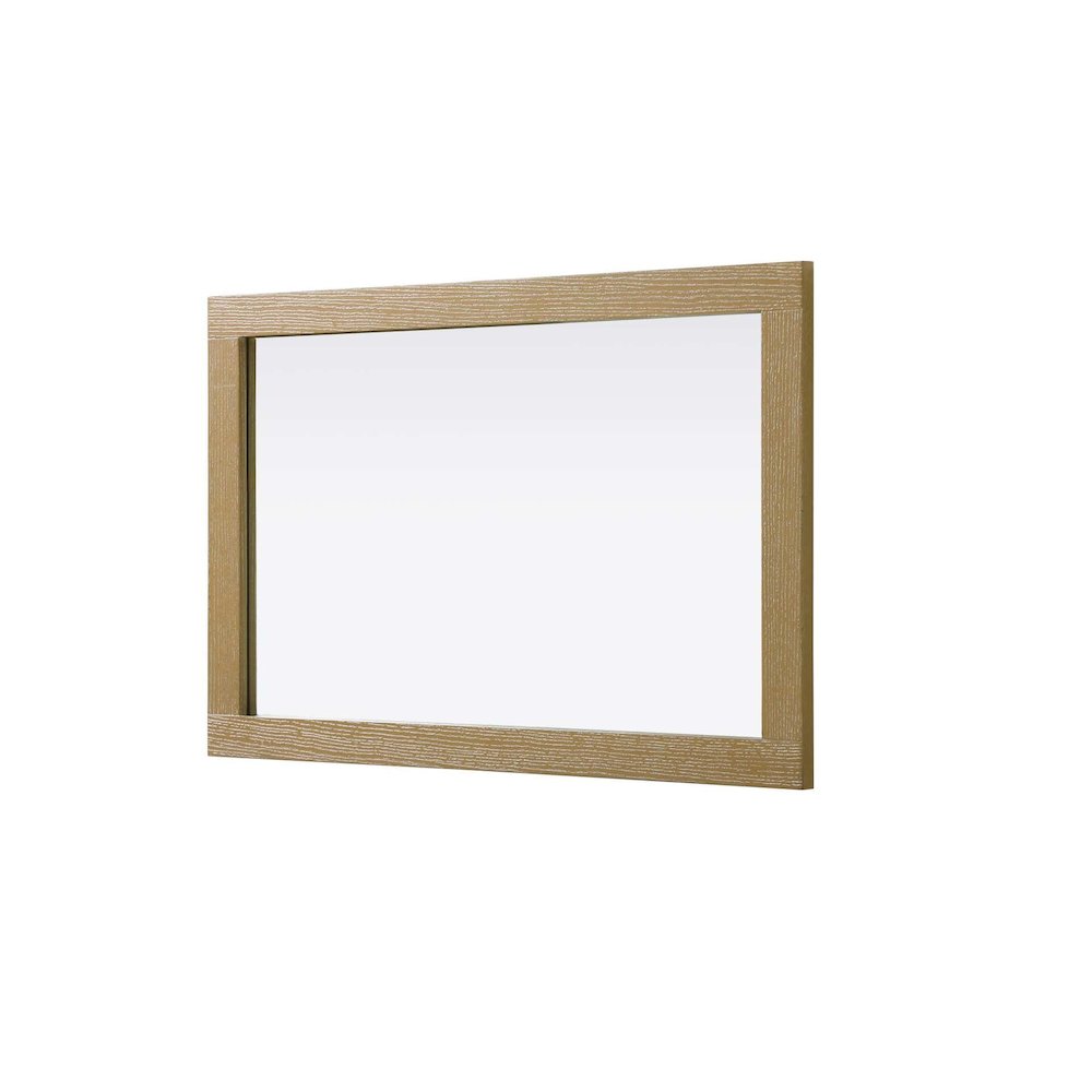 Noah Wooden Rectangle Mirror 24 x 36 in Linen Oak