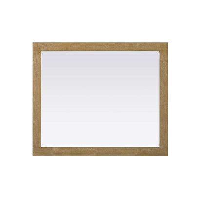 Noah Wooden Rectangle Mirror 30 x 36 in Linen Oak