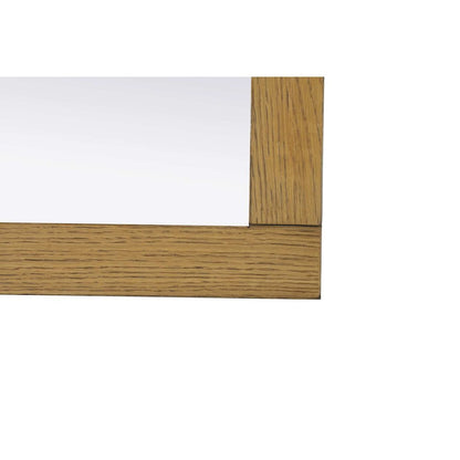 Noah Wooden Square Mirror 36 x 36 in Honey Teak
