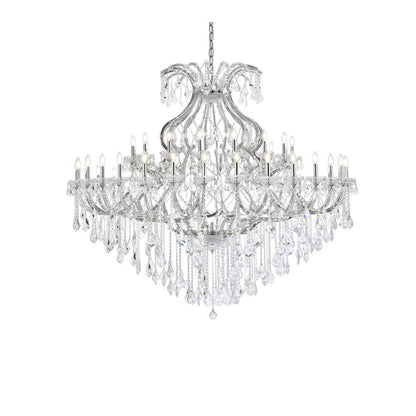 Maria Theresa 49 light Chrome Chandelier Clear Royal Cut Crystal