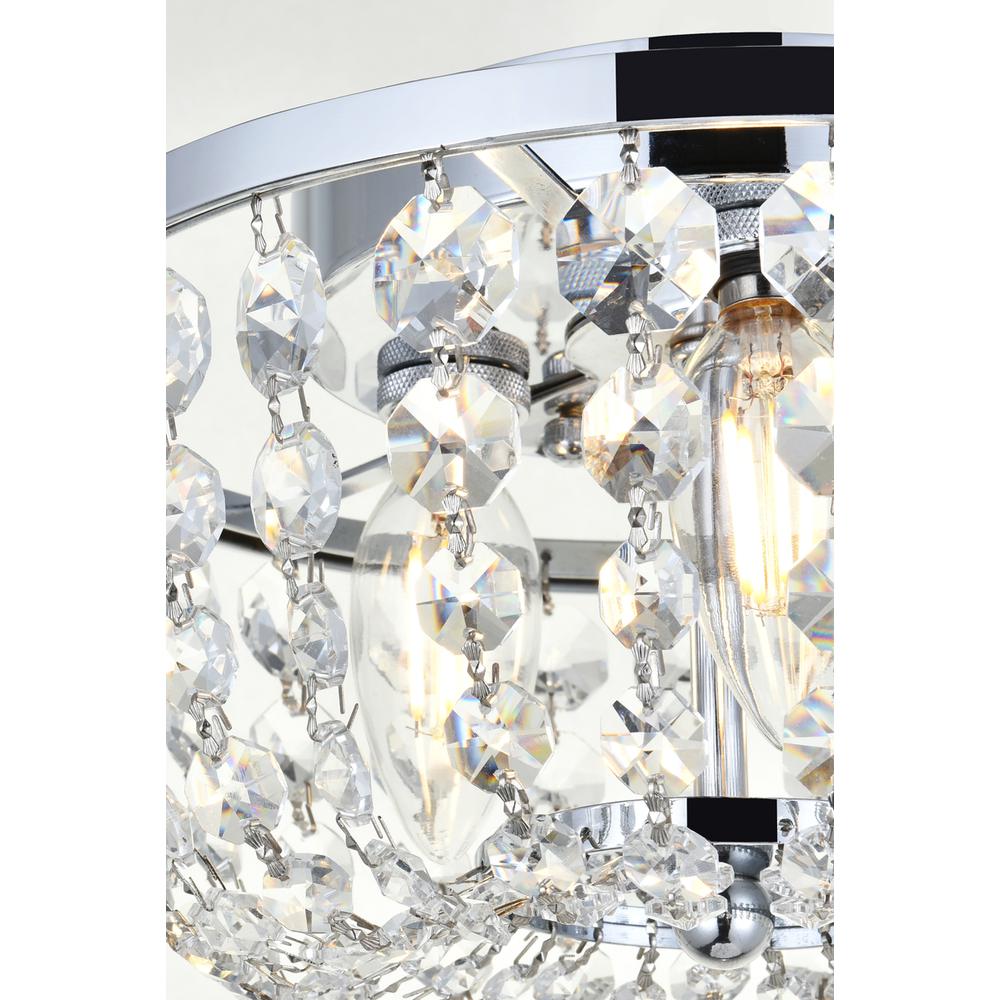 Cora 10 inch flush mount in chrome
