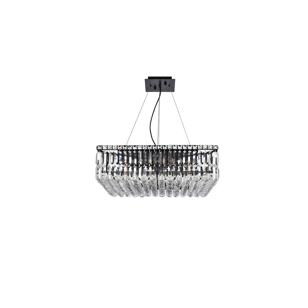 Maxime 24 Inch Black Chandelier