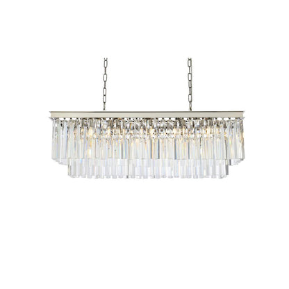 Sydney 12 light polished nickel Chandelier Clear Royal Cut Crystal