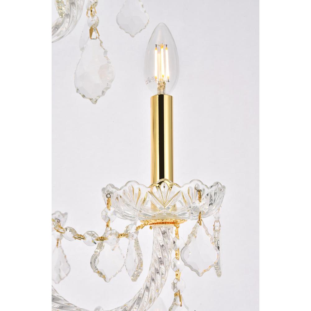 Giselle 21 light Gold Chandelier Clear Royal Cut Crystal