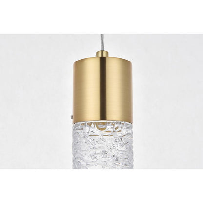 Constellation 1 light Gold LED Pendant