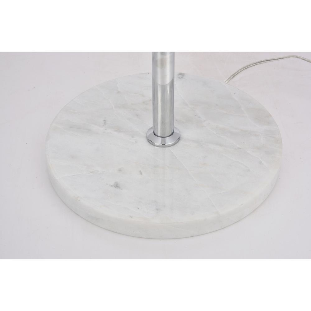 Eclipse 1 Light Chrome Floor Lamp With Clear Glass