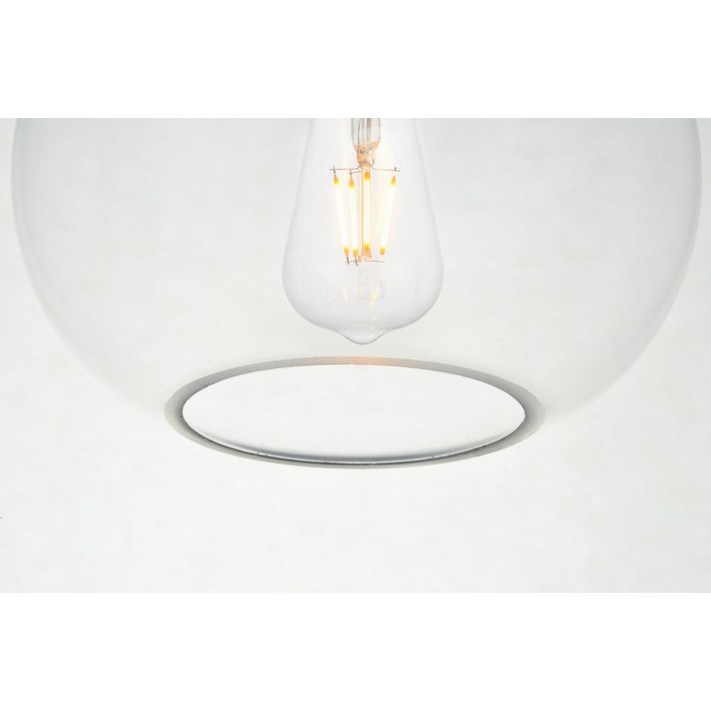 Destry 1 Light Chrome Pendant With Clear Glass