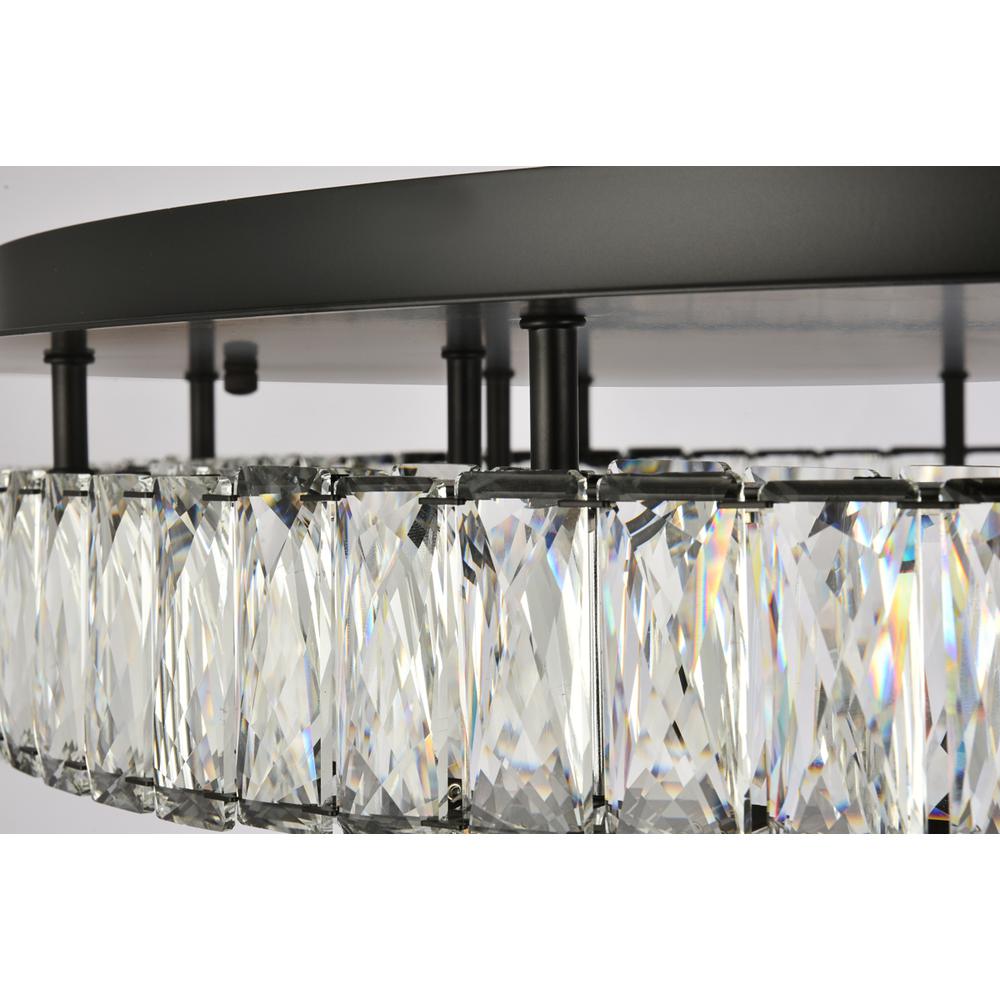 Monroe 33 inch LED double flush mount in black